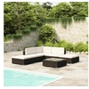 Image de Salon de jardin modulable rotin gris 6 pieces 70.0 x 70 x 70.0 6 personnes