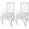 Image de Lot de 2 chaise interieur non pliable H. 85.5 cm en bois