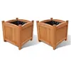Image de Ensemble de 2 lits surélevés Bois 30x30x30 cm