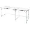 Image de Table pliante de camping en aluminium avec hauteur ajustable