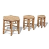 Image de Tabourets de jardin lot de 3 bambou41495