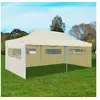 Image de Tente de réception pliable crème 3 x 6 m