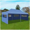 Image de Tente de réception pliable bleue 3 x 6 m