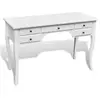 Image de Bureau français en bois avec pieds courbés et 5 tiroirs