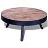 Image de Table basse ronde Bois de teck recyclé