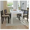 Image de Chaise de salle à manger 4 pcs Carrée Bois Marron