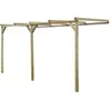 Image de Pergola à appentis 2 x 4 x 2,2 m Bois