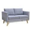 Image de Canapé à 2 places Tissu Gris clair