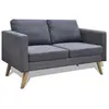 Image de Canapé à 2 places Tissu Gris foncé