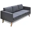 Image de Canapé à 3 places Tissu Gris foncé