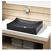 Image de Vasque rectangulaire céramique Noir pour salle de bain