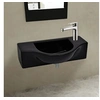 Image de Vasque à trou pour robinet céramique Noir pour salle de bain