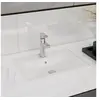 Image de Vasque à Trou de Trop-Plein/Robinet Céramique pour Salle de Bain Blanc 141932