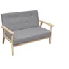 Image de Canapé à 2 places Tissu Gris clair
