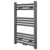 Image de Sèche-serviettes Porte-serviette à rails droits Gris de 500x764 mm 141889