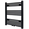 Image de Sèche-serviettes eau chaude à rails droits Noirs de 600 x 764 mm