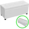 Image de Pouf de rangement Cuir synthétique Blanc
