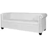 Image de Canapé Chesterfield de 3 places Blanc