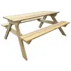 Image de Table a manger fixe sans tiroir 4 personnes en bois 150 x 135 cm