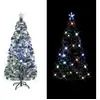 Image de Arbre de Noël artificiel et support/LED 150 cm Fibre optique