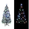 Image de Arbre de Noël artificiel et support/LED 210 cm Fibre optique