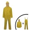Image de Imperméable robuste 2 pièces avec capuchon et salopette Jaune M