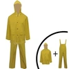 Image de Imperméable robuste 2 pièces avec capuchon et salopette Jaune M