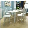 Image de Chaise de salle à manger 6 pcs Rond Bois Blanc