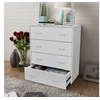Image de Buffet avec 4 tiroirs 60 x 30,5 x 71 cm Blanc