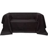 Image de Housse de canapé Micro-suède Marron 140x210 cm
