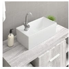 Image de Lavabo blanc 48x25x15 cm céramique