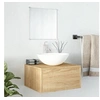 Image de Ensemble de meubles salle de bain 2 pcs chêne bois d'ingénierie 242558