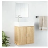 Image de Ensemble de meubles salle de bain 2 pcs chêne bois d'ingénierie 242560