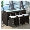 Image de Salon de jardin resine tressee beige 7 pieces