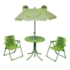 Image de Ensemble de bistro avec parasol pour enfants 3 pcs Vert