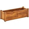 Image de Lit surélevé de jardin Bois d acacia 76x27,6x25 cm