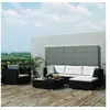 Image de Salon de jardin modulable resine tressee 4 personnes 6 pieces