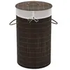 Image de Wasmand rond bamboe donkerbruin242724