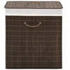Image de Wasmand rechthoekig bamboe donkerbruin242726