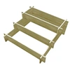 Image de Jardinière à 3 niveaux 90 x 90 x 35 cm Bois imprégné