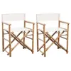 Image de Chaise pliable lot de 2 Bambou et toile