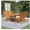 Image de Ensemble à manger d extérieur 7 pcs Bois d acacia solide