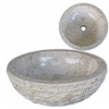 Image de Lavabo Marbre 40 cm Crème Pierre Naturelle Vasque Lave-Main Toilette 242673