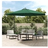 Image de Parasol droit toile en polyester mat en aluminium 350 x 350 carre vidaxl