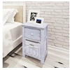 Image de Table de chevet 2 pcs Bois Blanc