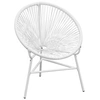 Image de Tuinmaanstoel poly rattan wit42072