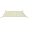 Image de Voile d'Ombrage PEHD Rectangulaire 4x6 m Crème Taud Parasol Solaire 42289