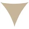 Image de Parasol en tissu Oxford triangulaire 3,6x3,6x3,6 m Beige