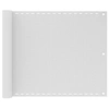 Image de Ecran de Balcon PEHD 75x400 cm Blanc Brise-vue Brise Vent Ombre Jardin