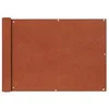 Image de Ecran de Balcon Tissu Oxford 75x400 cm Ocre marron Brise-vue Brise vent 42328